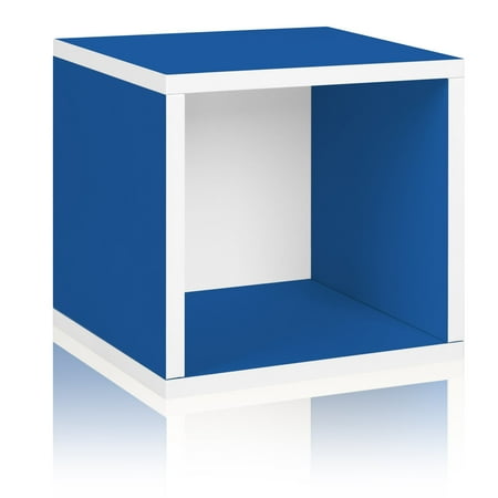 Way Basics Eco Stackable Storage Cube and Cubby Organizer, Blue