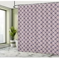 thumbnail image 4 of Ambesonne Damask Shower Curtain, Soft Blooming Pastel Damask, 69"Wx84"L, Dark Indigo and Pale Rose, 4 of 4