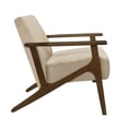 thumbnail image 4 of Lexicon August Fauteuil d'Appoint Rembourré en Velours, Brun Pâle, 4 of 6