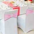 thumbnail image 6 of 30 PCS Spandex Chair Sashes Bows Stretch Chair Cover Band with Buckle Slider Universal Elastic Chair Ties for Wedding Banquet Party Event Decoration (Pink), 6 of 13