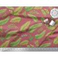 thumbnail image 2 of Soimoi Brown Poly Georgette Fabric Palm Leaves Print Fabric by the Yard 42 Inch Wide, 2 of 3