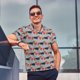 thumbnail image 4 of Balery Dachshund Dog Heart Camisa Polo de Hombre con Estampado, de Manga Corta y Tejido Medio, Camisa Tipo Golf Polo-Large, 4 of 6