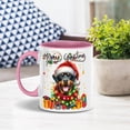 thumbnail image 5 of Merry Christmas Santa Rottweiler Scarf Twinkling Lights Xmas Holiday 11oz Accent Two-tone Mug Rottie Dog Lover Gifts Idea Coffee Tea Cup - 00022, 5 of 5