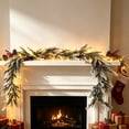 thumbnail image 3 of 2026 Christmas Indoor Home Decor Artificial Green Plants Pines And Imitation Rattan Christmas Home Dining Table Green Plants Decoration Window Ornaments, 3 of 5