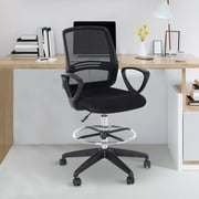 Drafting Chair Tall Office Chair Ergonomic Mesh Back with Adjustable Height and Footrest 360° Swivel