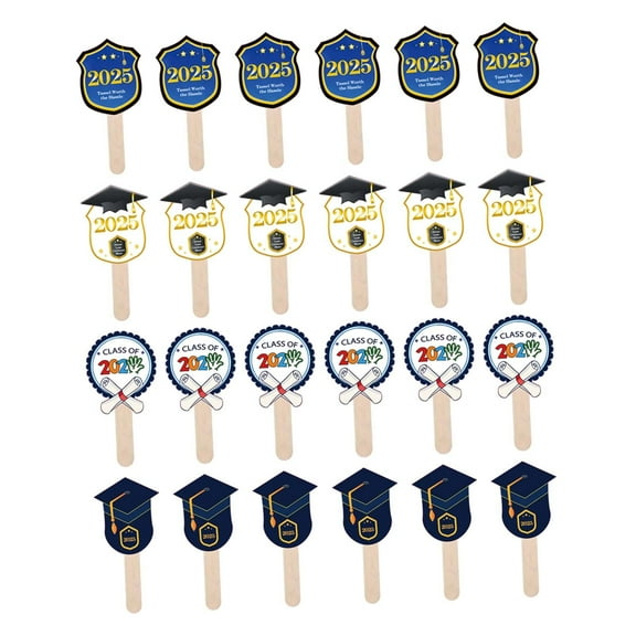 S SERENABLE Graduation Fan Keepsake Graduating Friends Gifts for College Souvenirs Class 24pcs