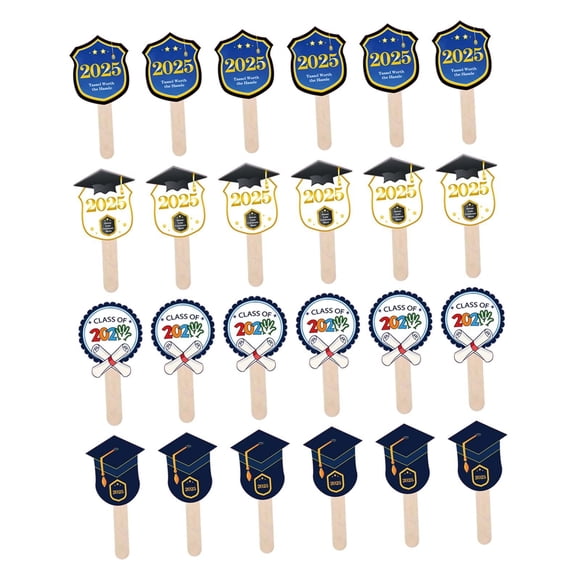 Abanico de graduación Artículos para fiestas de graduación Regalos para amigos que se gradúan 24 piezas