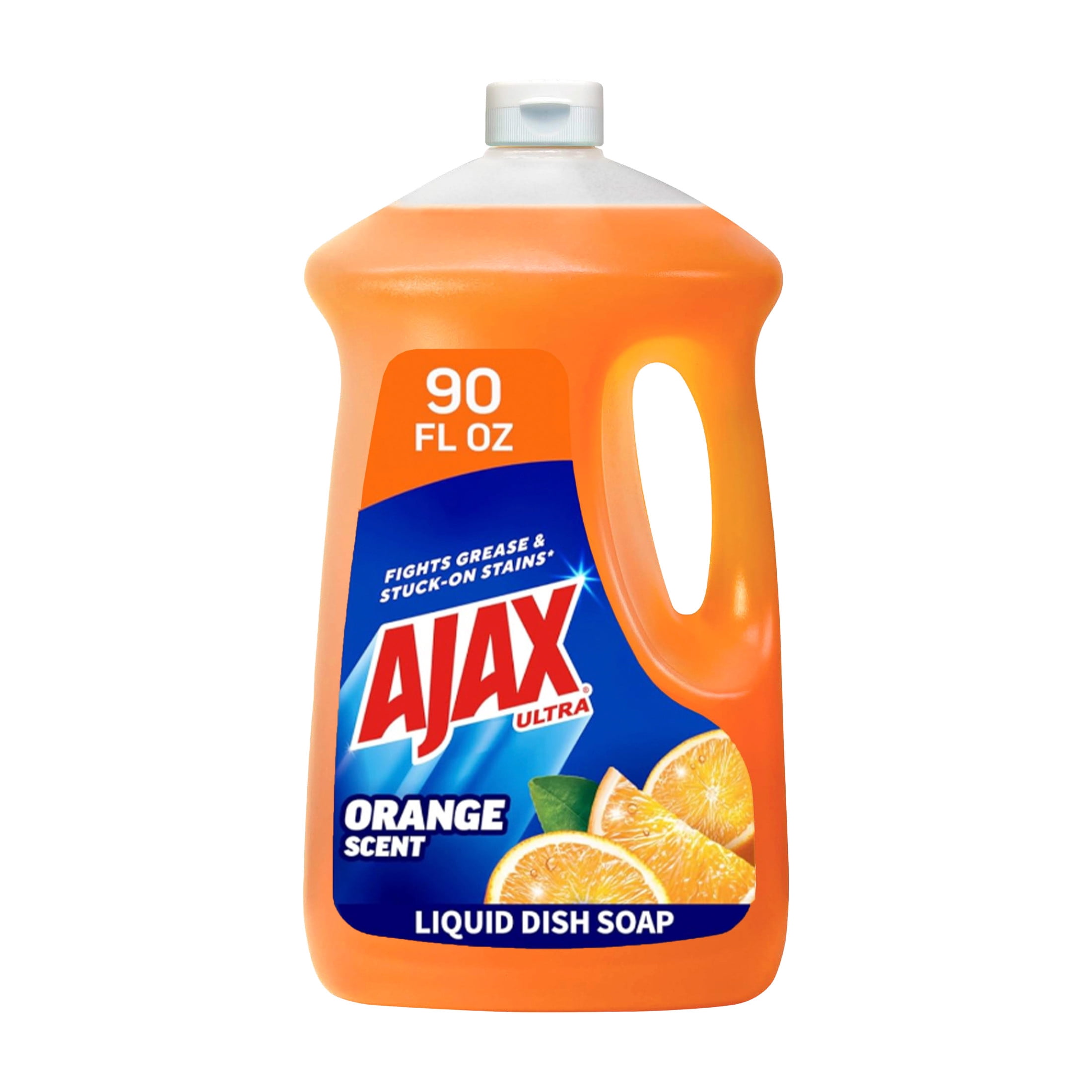 (2 pack) Ajax Ultra Liquid Dish Soap Orange Scent, Triple Action, 90 fl oz Bottle