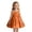 V139-Orange, variant on WhouRiu Girls Elegant Sleeveless Dress Wedding Birthday Party Gown Cute Bow Ruffle Princess Dresses