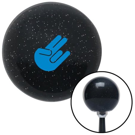 American Shifter Blue Shocker Black Metal Flake Shift Knob with M16 x 1.5 Insert Shifter Auto Manual Brody