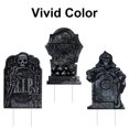 thumbnail image 5 of 13PCS Halloween Tombstone Gravestone Yard Signs with Stakes for Graveyard Headstone Outdoor Lawn Yard Garden Decorations, 5 of 6