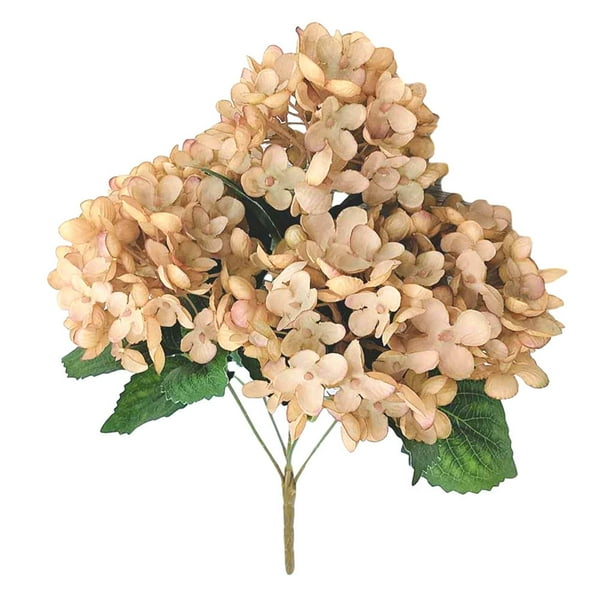 Ramo de flores artificiales de 5 cabezas, simulación, decoración floral, decoración de la oficina en casa, flor falsa, verde Scienceny HA8204-03B