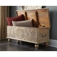 thumbnail image 2 of Ashley Fossil Modern Wood Ridge Storage Bench in Antique White and Brown, 2 of 4