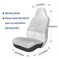 thumbnail image 3 of Lsque Silver Glitter Pattern Car Seat Covers for Front Seats , Waterproof Seat Covers for Cars, Sporty Front Seat Covers,Car Seat Cover Protector Front Seats, 3 of 5