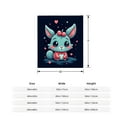thumbnail image 5 of Cozy Flannel Blanket with Adorable Cartoon Character Design - Soft Warm Perfect for Sofa Travel Bed and Chair, 5 of 7