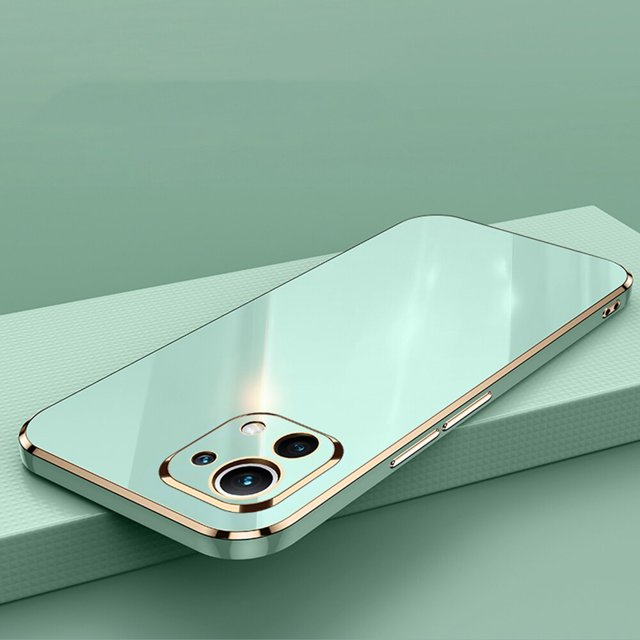 Funda de teléfono de lujo para Xiaomi Mi 11 Ultra Mi 11 Lite 5g ne 12 13 lite 12t 10t 11t pro, funda protectora de silicona chapada Tan Jianjun unisex