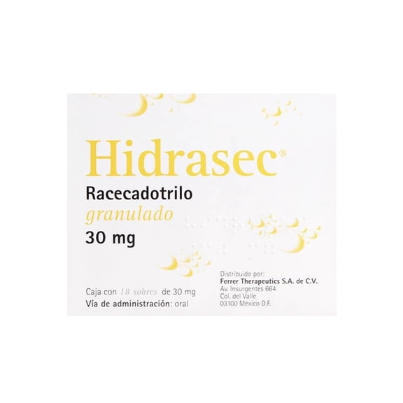 Hidrasec granulado en sobres 18 pzas de 30 mg c/u