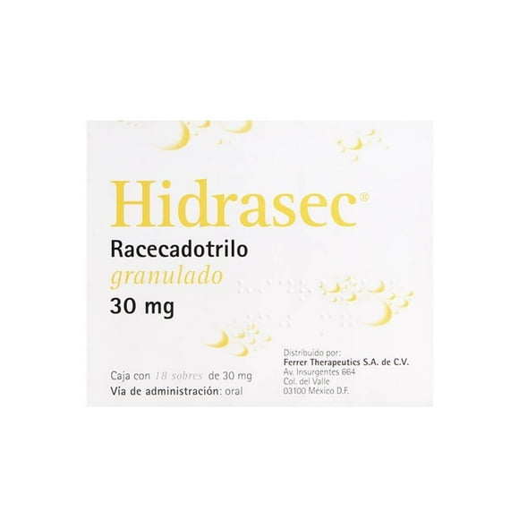 Hidrasec granulado en sobres 18 pzas de 30 mg c/u