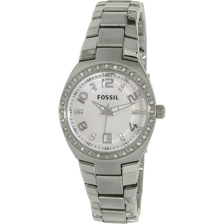Fossil Set Wrist Watch - Fossil Women's Flash AM4141 Silver Stainless-Steel Analog Quartz Watch