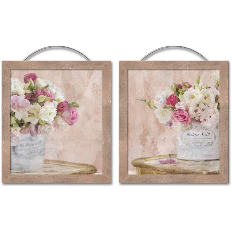 Roses Wall Art, 16.25" x 18.25", Set of 2