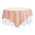 thumbnail image 1 of 1 Pc, Polyester Square 90"X90" Overlay/Tablecloth - Blush/Rose Gold For Weddings, Trade Shows, Showrooms, Events, 1 of 1