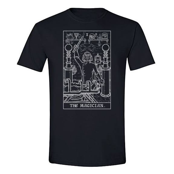 The Ghoulish Garb The Magician Tarot Card Shirt Terror Tarot Shadow Edition Small