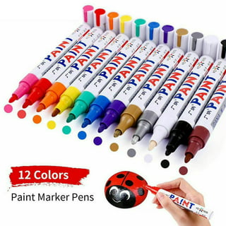 Acrylic Paint Marker Pens,Paint Pens for Rocks Painting,Wood,Fabric,Plastic,Canv