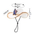 thumbnail image 3 of ibiyuan Sun Hats For Women,Summer Straw Bucket Hat For Men Women Unisex Breathable Outdoor Sun Hat Adjustable Drawstring Casual Wide Brim Beach Hat, 3 of 3