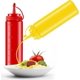thumbnail image 1 of KAIYANG botellas de mostaza y ketchup falsas, dispensador de condimentos de plástico, juguetes de broma, 1 of 5