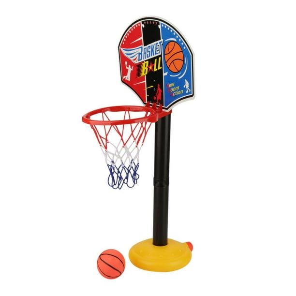 Domqga Jouet de Basket-Ball Miniature Réglable Portable pour l'Entraînement des Cadeaux de Sport d'Intérieur en Plein Air, Jouet de Basket-Ball Réglable, Jouet de Basket-Ball Portable