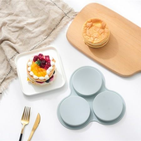 

NIUREDLTD Washable Silicone Round Cake Molds Cake Candy Chocolate Decorating Tray DIY Craft Project
