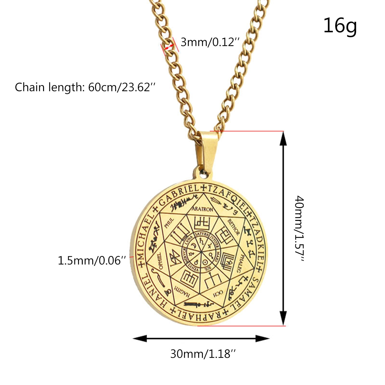 Talisman Cancer medal necklace