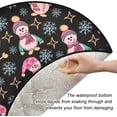 thumbnail image 3 of Coolnut Christmas Pink Snowmen Cute Christmas Tree Mats Waterproof Tree Skirt, Snowman Cartoon Xmas Tree Stand Tray Mat Floor Protector Pad for Holiday Party Decoration, 28.3", 3 of 6