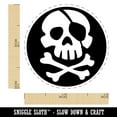 thumbnail image 2 of Pirate Skull and Crossbones Jolly Roger Self-Inking Rubber Stamp Ink Stamper - UV Ink - Mini 1/2 Inch, 2 of 7