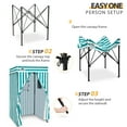 thumbnail image 5 of EAGLE PEAK Flex Compact 4x4 Pop-up Canopy Privacy Dressing Room,White/Light Blue, 5 of 9