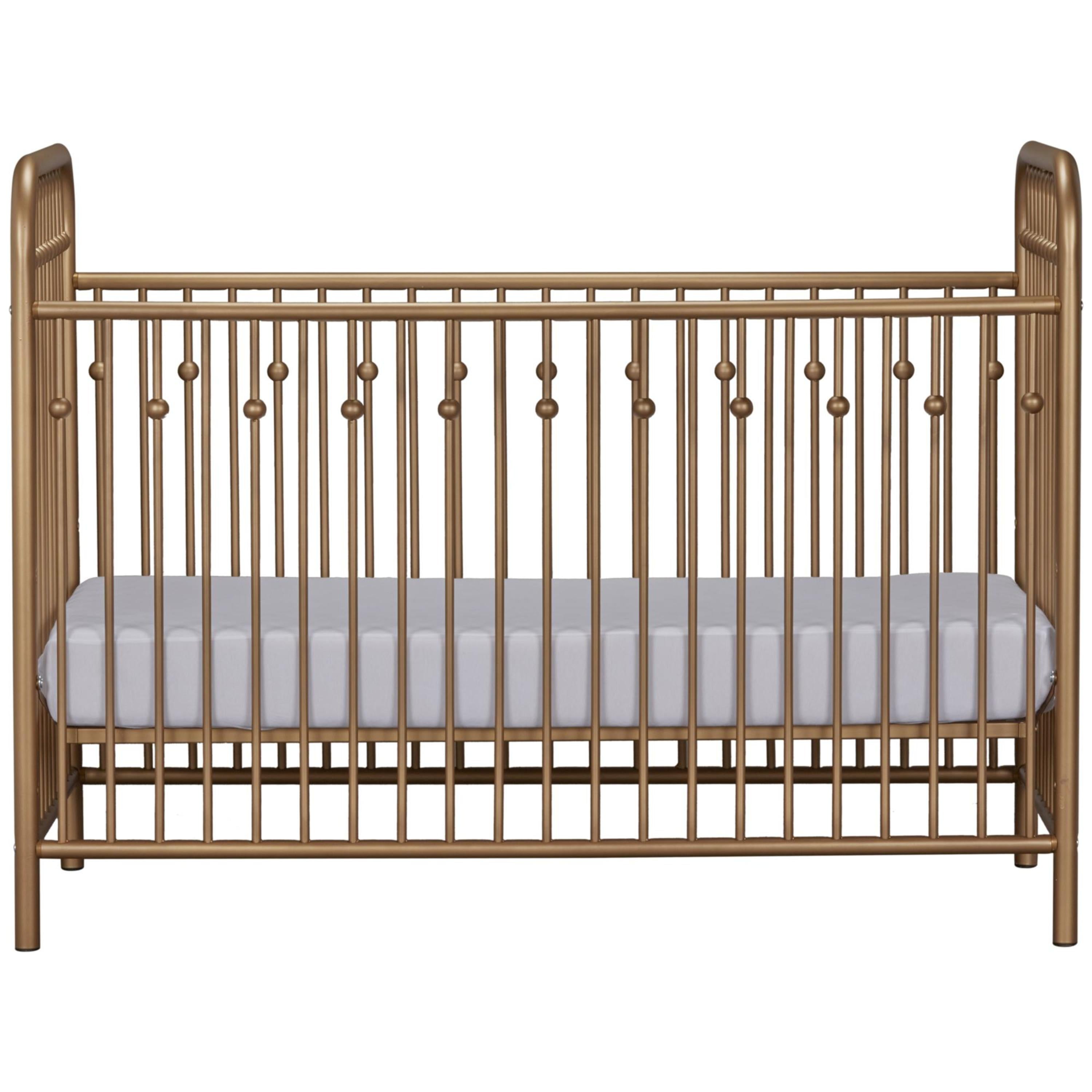Little Seeds Monarch Hill Ivy Metal Baby Crib, Gold