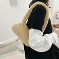 thumbnail image 4 of Women Plush Underarm Bag, Ladies Fluffy Shoulder Bag Furry Plush Handbag, 4 of 8