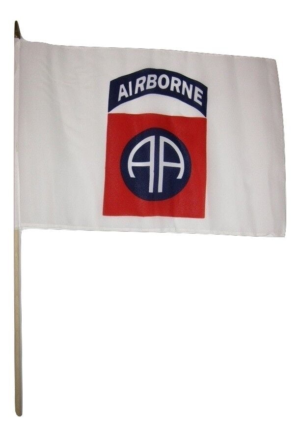 12x18 Airborne 82nd White Car Vehicle 12"x18" Flag