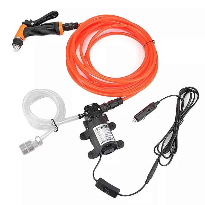 12V 160PSI Washdown Wash Pump Kit Electric DIY Car Washer Cleaner Sprayer Tool for Car, Home, Outdoor Use