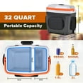 thumbnail image 5 of ADVWIN 32 Qt (30L) Electric Car Cooler & Warmer with Pockets, Ice Pack Divider, Removable Lid, Locking Handle, Wheels, AC/DC, 5 of 9