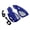 Blue, variant on Soumake 2Pcs/Set 7/8inch Universal Motorcycle ATV Handlebar Hand Guard Protective Cover