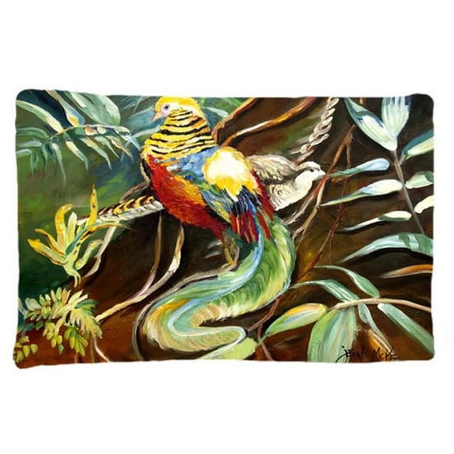 Carolines Treasures JMK1014PILLOWCASE Mandarin Pheasant Fabric Standard Pillowcase
