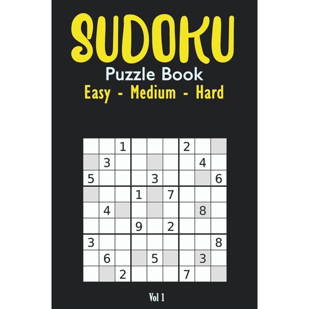 sudoku puzzle book vol 1 challenging sudoku puzzles for smart people great 9x9 sudoku puzzle book solutions from easy to hard paperback walmart com