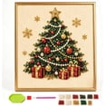 thumbnail image 2 of DIY Christmas Pearl Diamond Painting Art Kit with Frame, Christmas Craft Kit, DIY Pearl Diamond Painting Kit, Holiday Home Wall Decoration Gift, 2 of 7