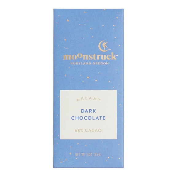 Moonstruck Dreamy Dark Chocolate Bar 3 oz