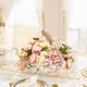 thumbnail image 4 of Paquete de 2 cestas decorativas para el hogar Cestas metálicas para niñas de las flores para bodas, 4 of 7