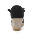 thumbnail image 4 of Vedolay Sandals for Women Women's Closed Toe Wedge Sandals Dressy Comfort Casual Woven Summer Shoes,Black 9, 4 of 5