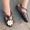 thumbnail image 4 of Zapatos de niña con flores de margaritas, zapatos de gelatina para bebé princesa Baotou, zapatos romanos, 4 of 6