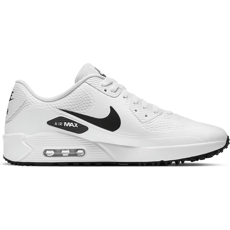 Nike Men's Air Max 90 G Golf Shoes (White/Black, 14, Medium/D
