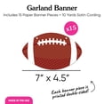 thumbnail image 4 of Big Dot of Happiness Football Garland Banner, The Big Game or Birthday Decorations Backdrop, 30 Feet of Cord, 15 Paper Football Shapes Double-Sided, 4 of 5